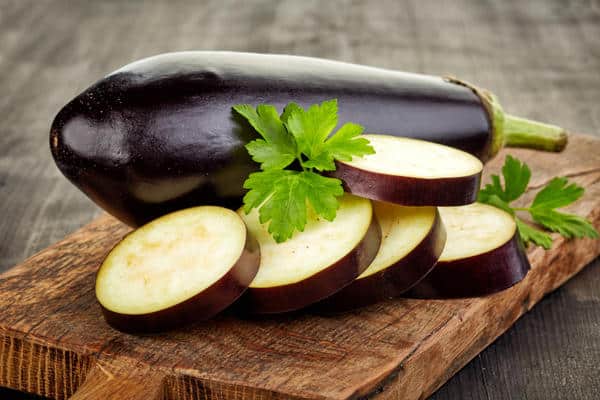 gehackte Aubergine 