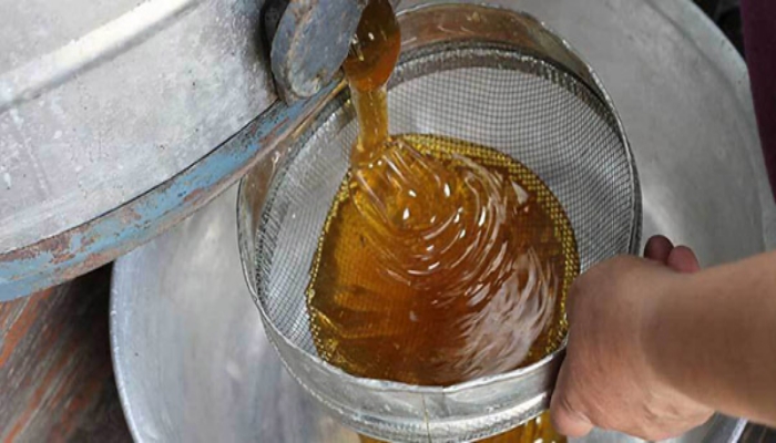 pumping out honey