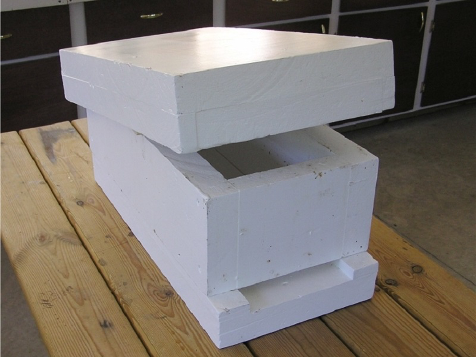 Hive with polystyrene foam image 