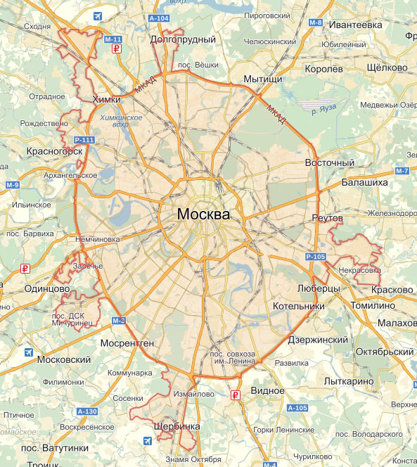 Moscow and Moscow region