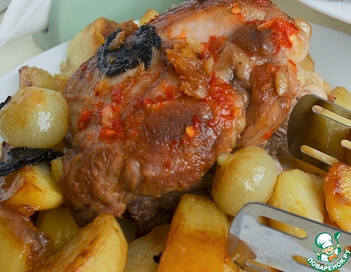 Cerdo con patatas Capricho masculino