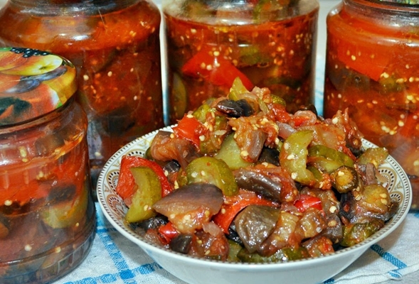 Salade d'aubergines coréenne