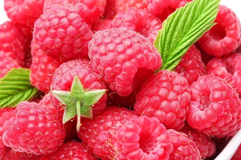 ripe raspberries 