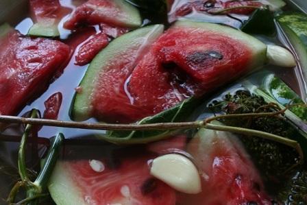 watermelon with spices