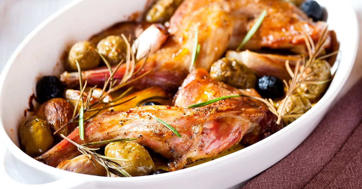 Rabbit with rosemary