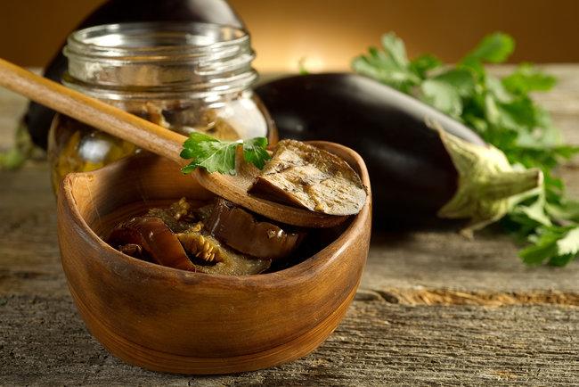 eggplant with onion and garlic 