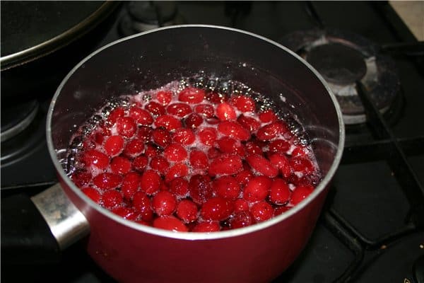 process of making dogwood jam 