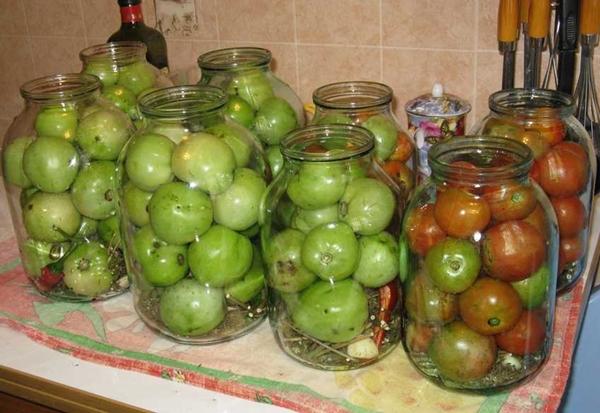 Nakládání zelených rajčat