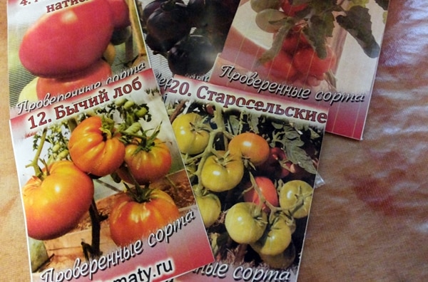 semena různých rajčat