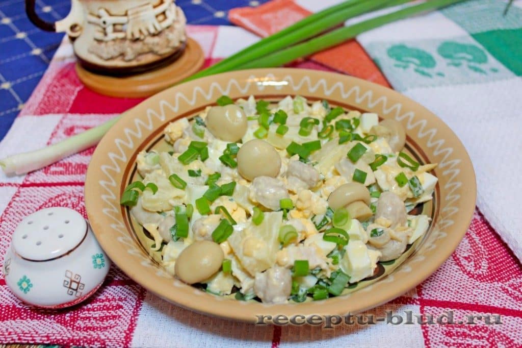 Parrain bien nourri aux champignons