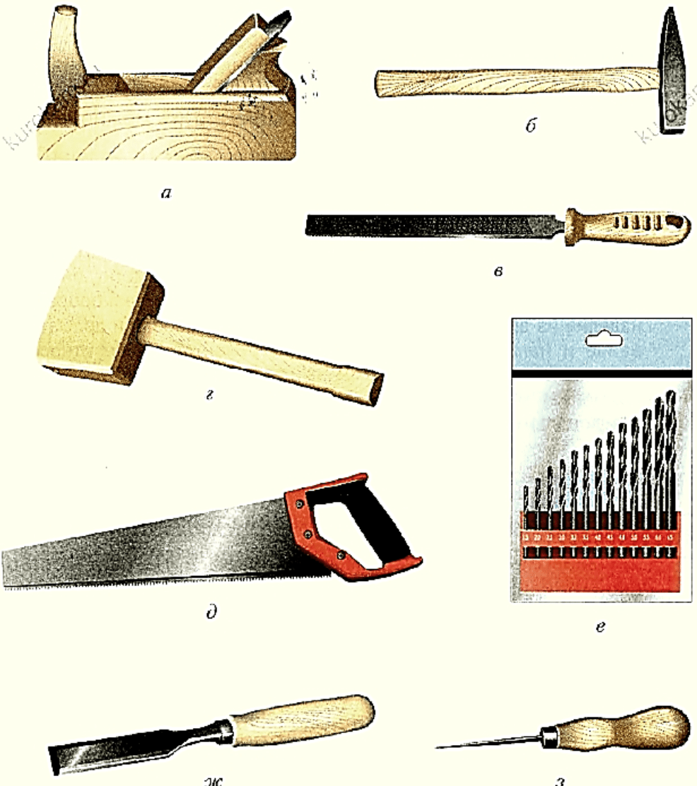 Koka apdares instrumenti