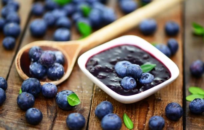 hinog na blueberries