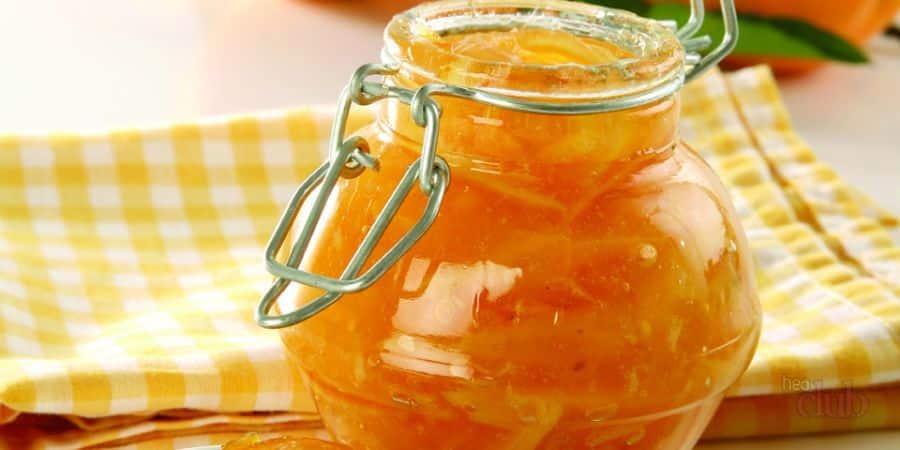 Marmelade in einem Glas