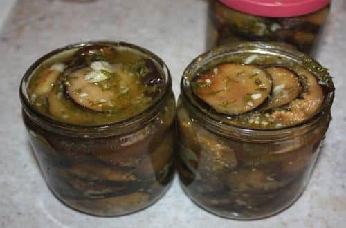 pickled eggplants