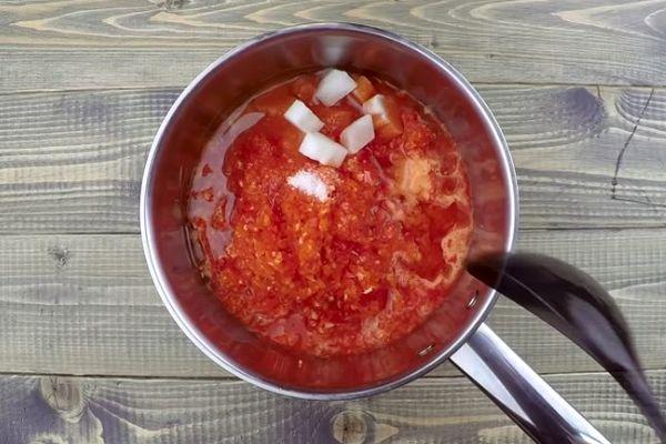 Tomaten für Auberginen