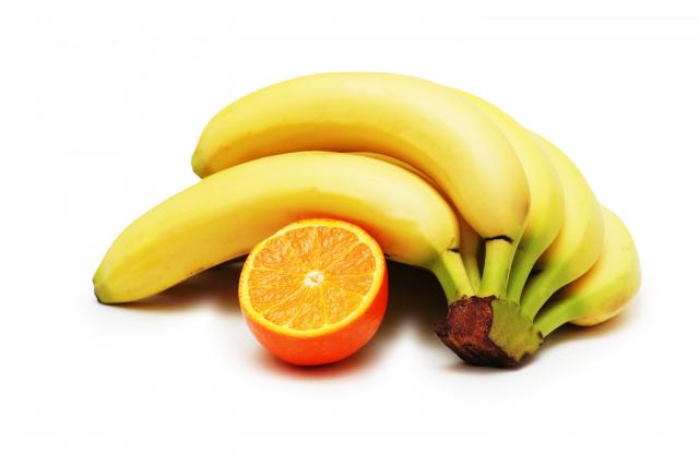 Banane und Orange