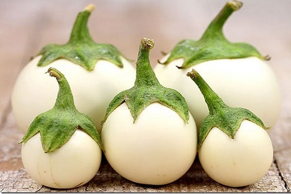 white eggplants