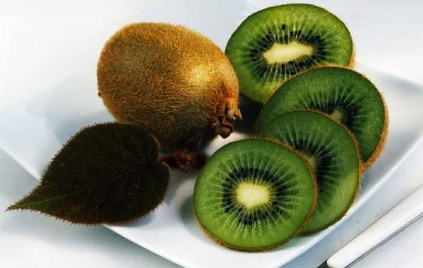 fatias de kiwi