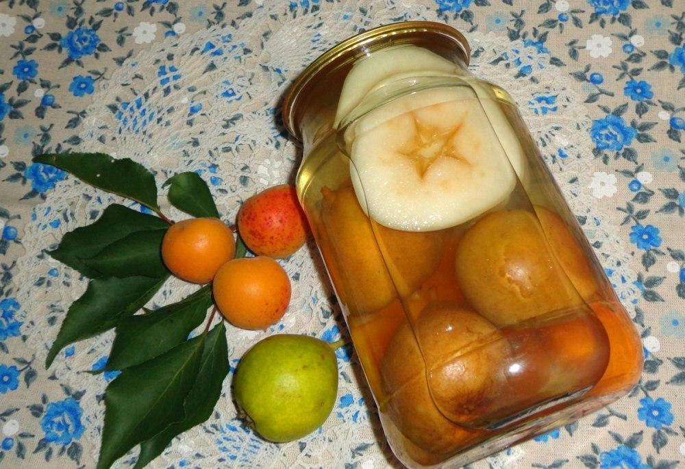 jablečný a meruňkový kompot 