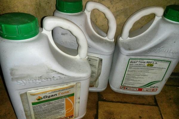 gebotteld herbicide 