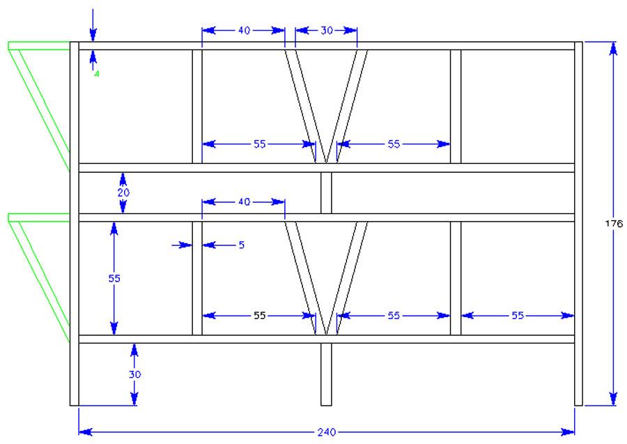 20 drawings with the dimensions of cages for rabbits with your own hands and an assembly video