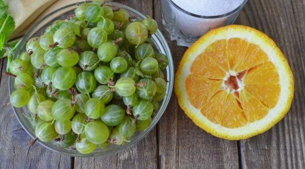 Stachelbeere und Orange