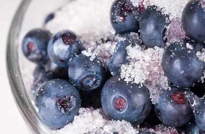 frozen blueberries