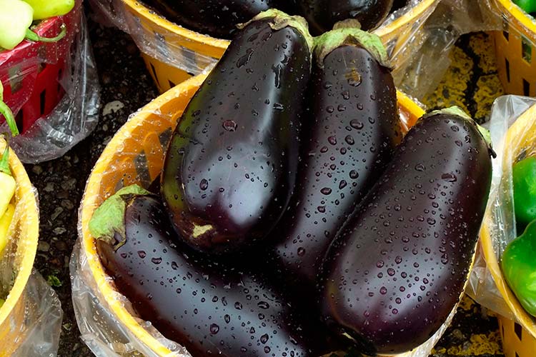 aubergines marinées