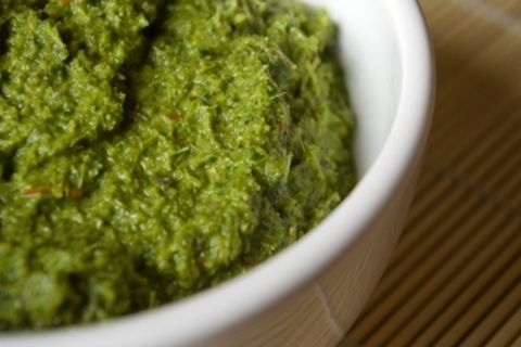 caviar de tomate verde