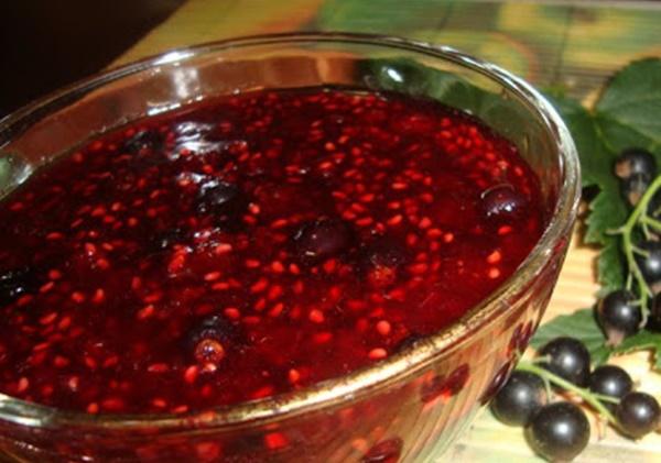 confiture de cassis et framboise