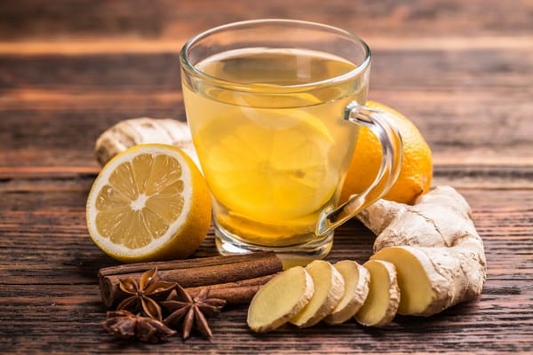 ginger tea with cinnamon 