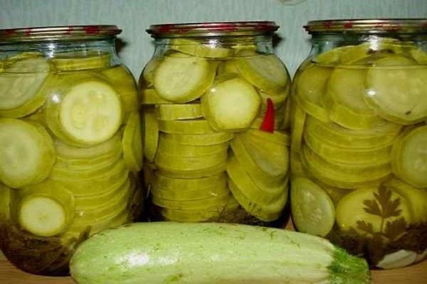 zucchini dalam bulatan 