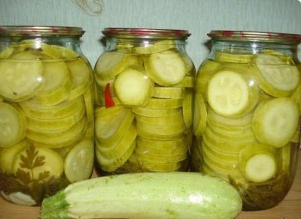 Tranches de courgettes