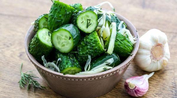 bowl of cucumbers