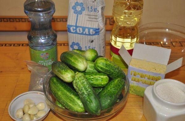 cucumbers with mustard