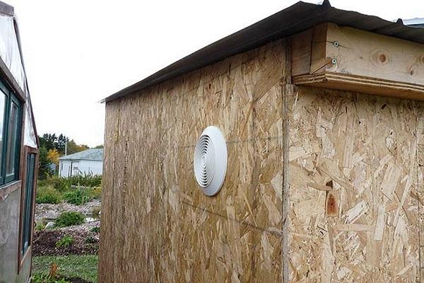 ventilation in the poultry house 