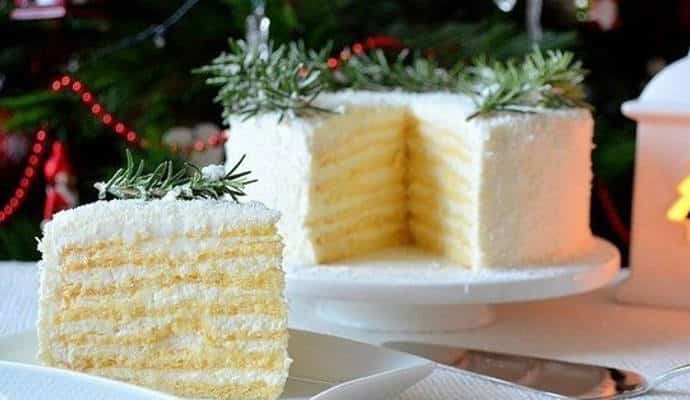 Coconut New Year cake