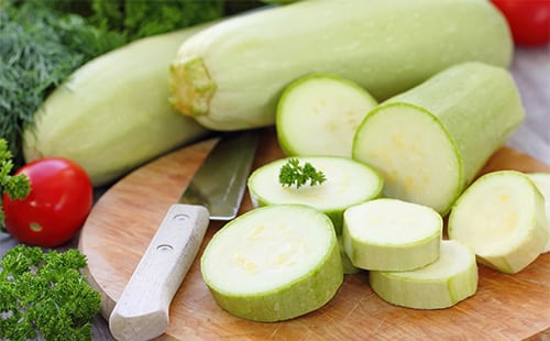 skivad zucchini