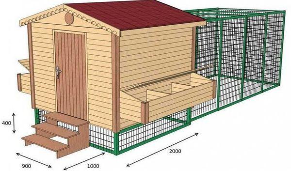 chicken coop drawing