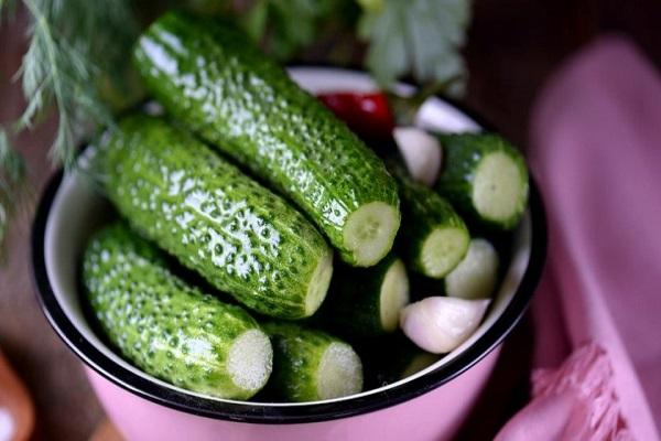 cucumbers are washed 