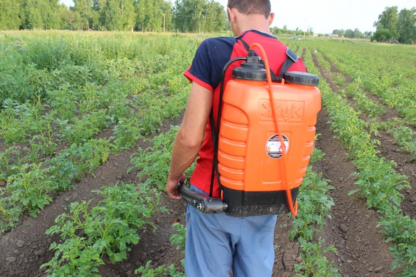 aardappelen spuiten