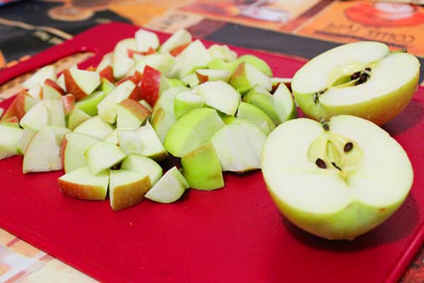 pommes tranchées