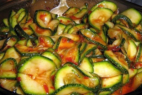 Koreansk zucchini forret