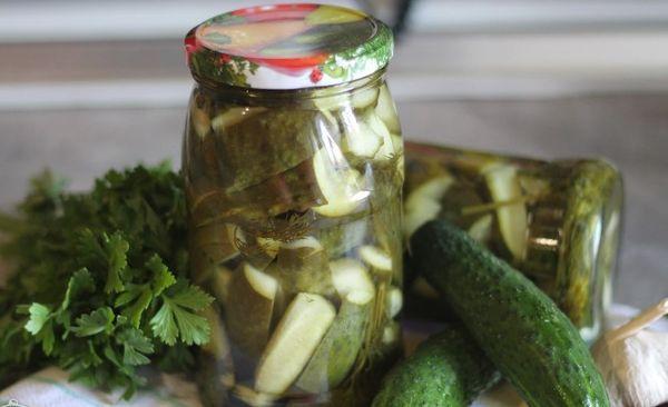 cucumbers with garlic