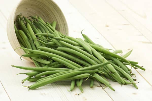 washed green beans