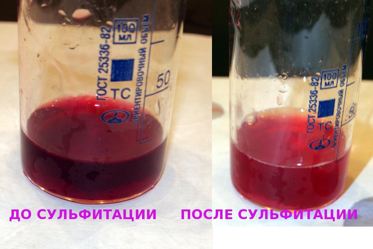 sulfitation of wine at home