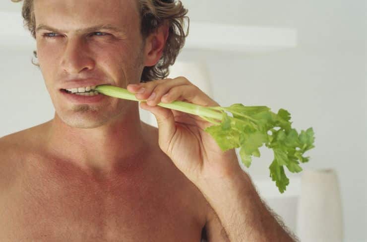 man and parsley