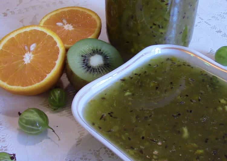 Geléia de Kiwi e Laranja