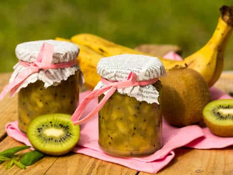 Kiwi marmeláda s banánem