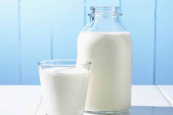 jar and glass of kefir 